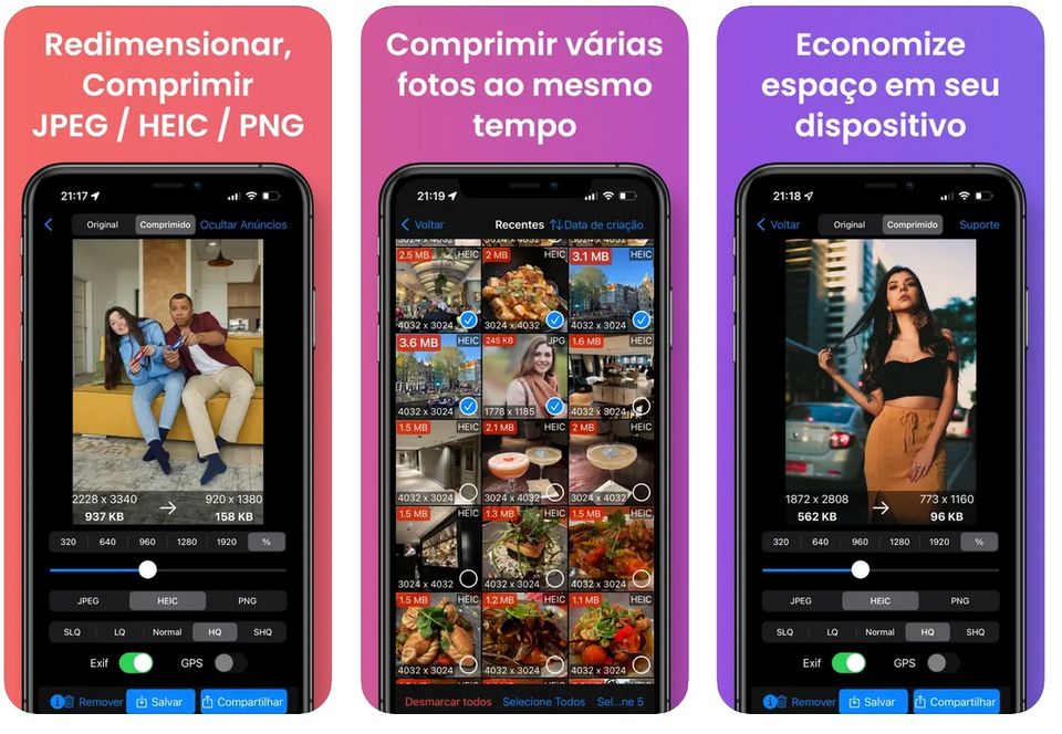 4 TOP APLICATIVOS PARA REDUZIR TAMANHO DAS IMAGENS E ALTERAR FORMATO